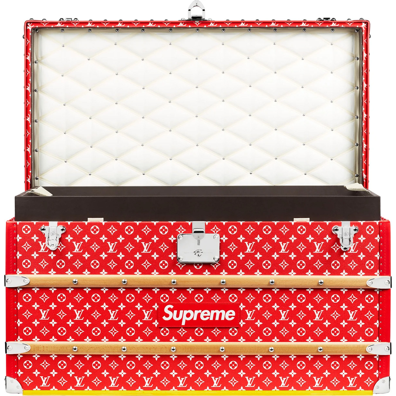 Louis Vuitton/Supreme Malle Courrier 90 Trunk view 2